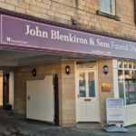 The outside of John Blenkiron & Sons Barnard Castle branch.